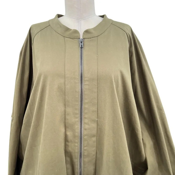 The Drop iam.muse Martini‎ Olive Romper Zip Front Plus Size 5X - Picture 4 of 13